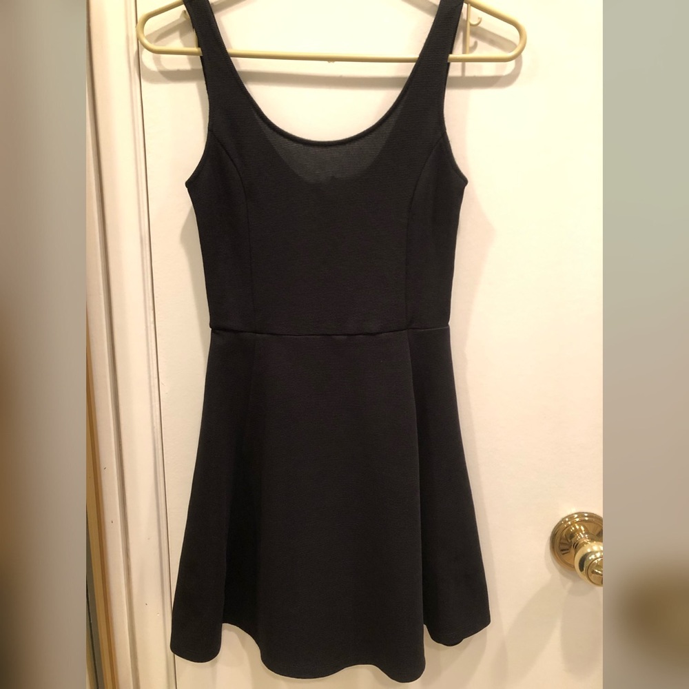 BLACK H&M SKATER DRESS - Picture 2 of 2